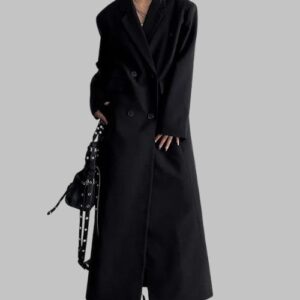 Double-Breasted Loose Trench Coat for Women