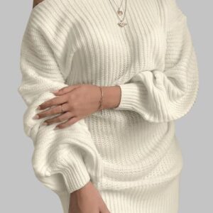 Off Shoulder Sweater Dress for Women