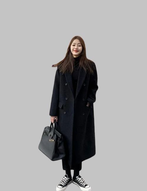 1-35.jpg Korean Style Long Wool Coat for Women - 图片 2