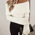 1-45-150x150-1.jpg Bared Off Shoulder Knitted Sweater For Women - Image 3