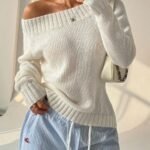 1-53-150x150-1.jpg Casual Pullover Asymmetrical Off The Shoulder Sweater - 图片 3