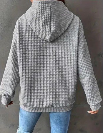 2-100.jpg Comfortable Waffle Grey Designer Hoodie - 图片 2