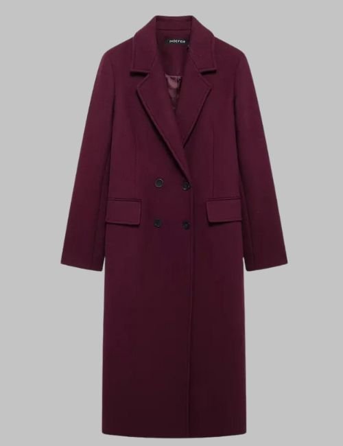 4-30.jpg Women's Double Breasted Wool Overcoat - Image 4