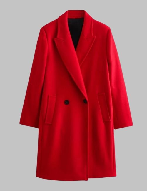 5-34.jpg Red Woolen Long Coat for Women - Image 5
